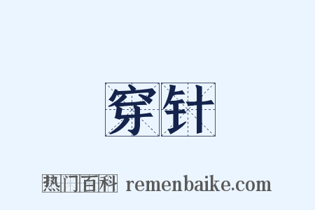 穿针是什么意思的图片